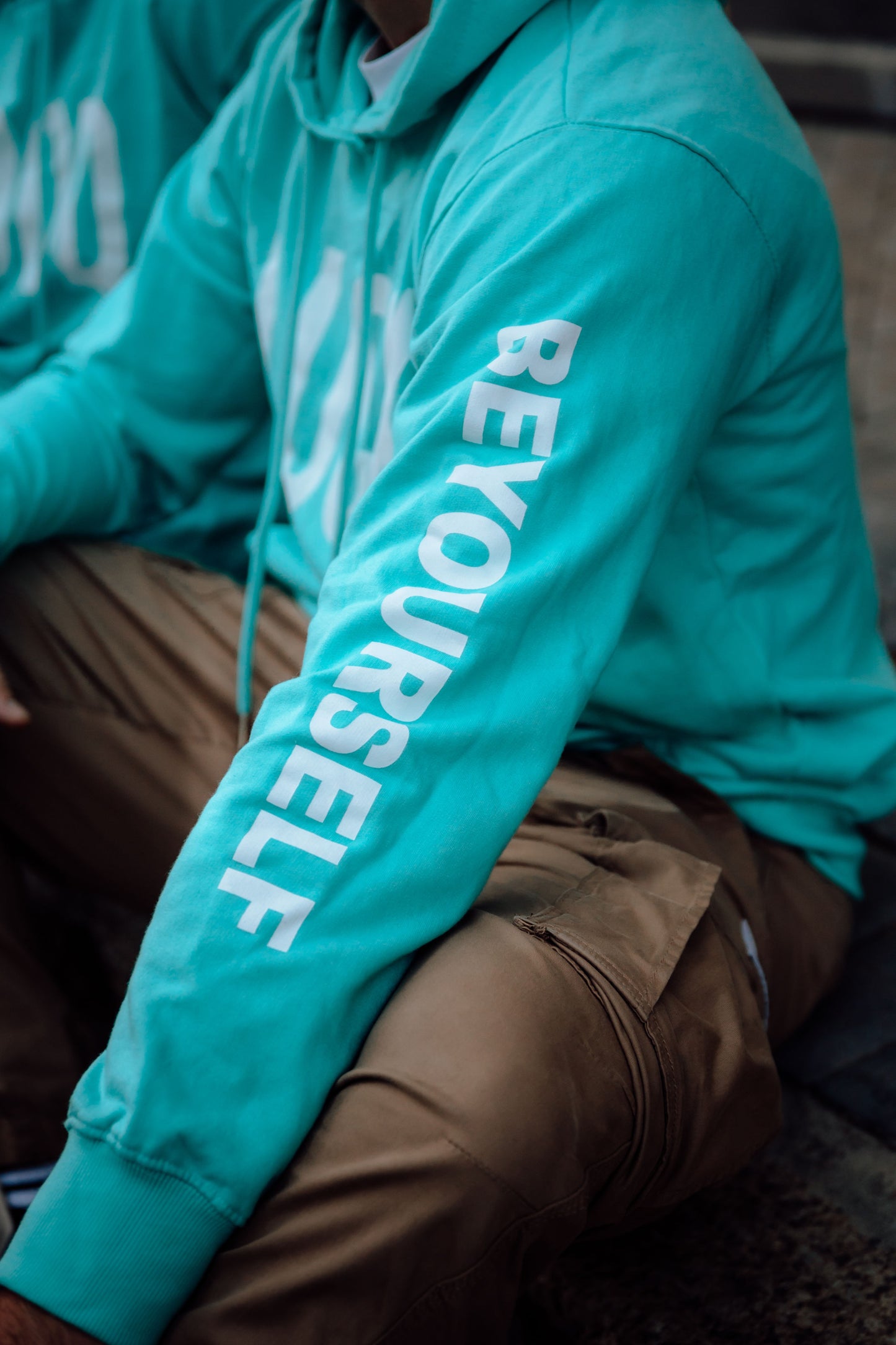 GOOD/LUCK Aqua Hoodie