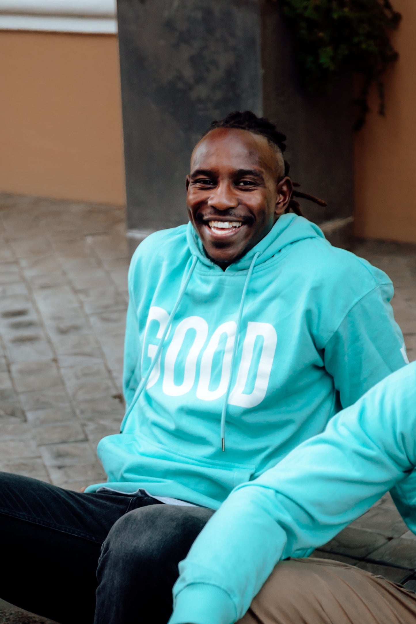 GOOD/LUCK Aqua Hoodie