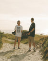 White Crew T-Shirt - "Waiting For You" Print
